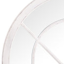 Arched White Round Shape Window Mirror by Lavishway | Contemporary Mirrors-31221
