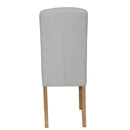 Upholstered Natural Dining Chair Set of 2 by Lavishway | Dining Chairs-36165