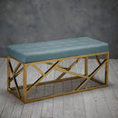 Renata Faux Leather Green Dining Bench by Lavishway | Dining Benches-35167