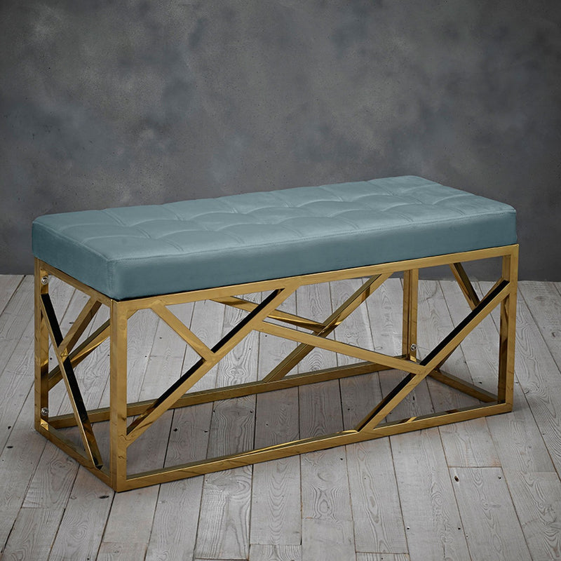 Renata Faux Leather Green Dining Bench by Lavishway | Dining Benches-35167