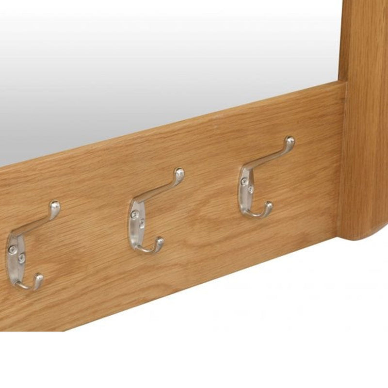 Oregon Solid Oak Wood Hall Bench Top by Lavishway | Hall Trees-36224