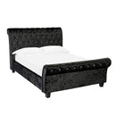 Isabella Crushed Velvet Double Bed by Lavishway | Velvet Bed-35552
