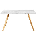 Venice Marble Effect White Dining Table by Lavishway | Dining Tables-35365