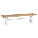Tattershall Oak Seat Small Dining Bench by Lavishway | Dining Benches-33014