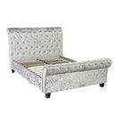 Isabella Crushed Velvet Double Bed by Lavishway | Velvet Bed-35555