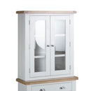 Tattershall Hutch Top White Display Cabinet by Lavishway | Display Cabinet-33033