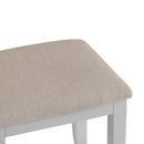 Tattershall Oak Top Dressing Stool in Grey by Lavishway | Dressing Table Stools-33097