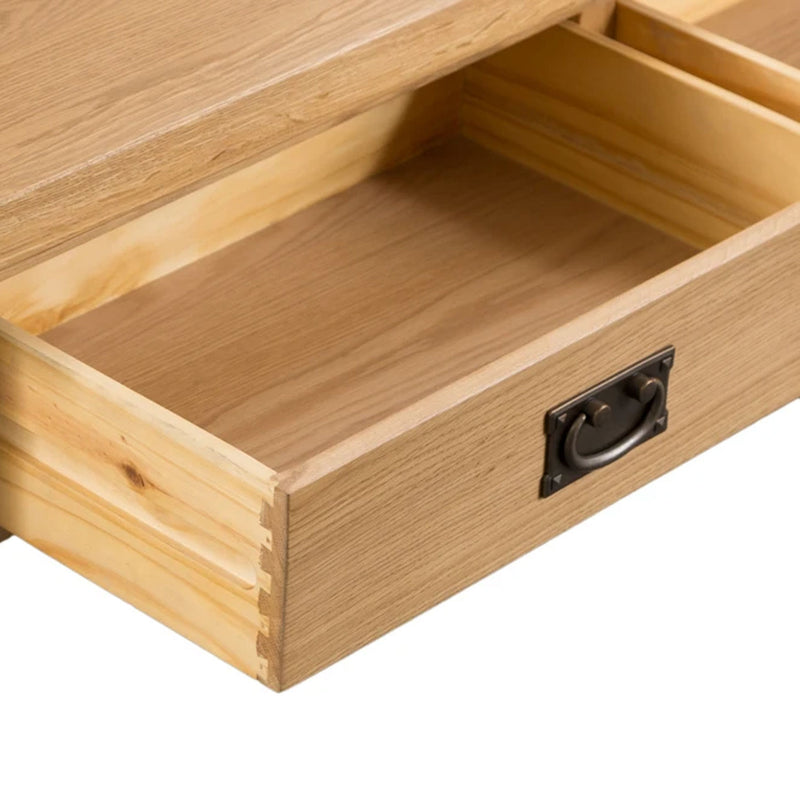 Chunky Oak 2 Drawer Large Coffee Table by Lavishway | Coffee Tables-37166