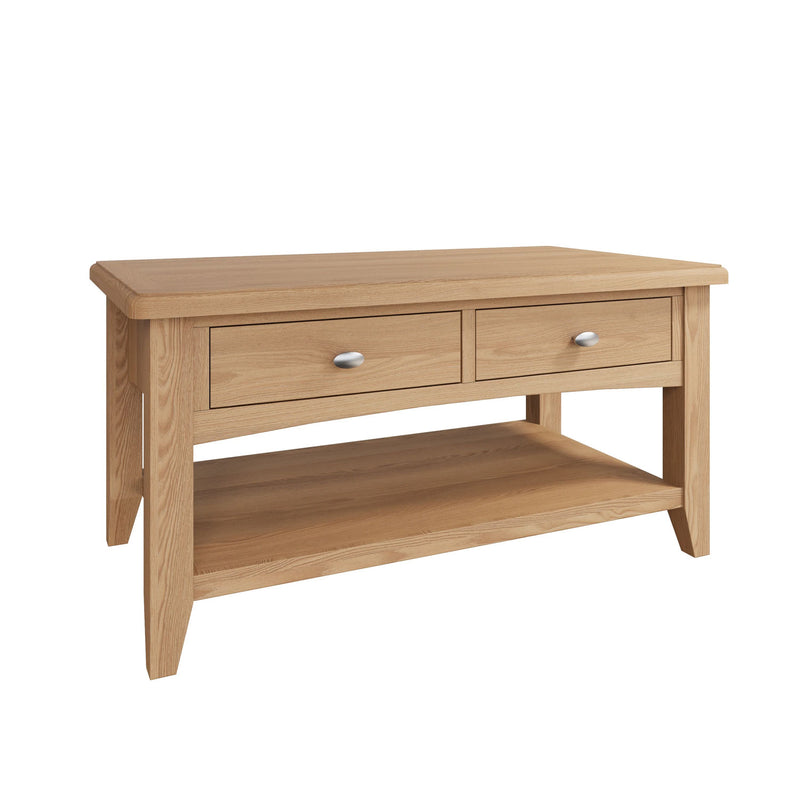 Guildford Solid Oak Large Coffee Table by Lavishway | Coffee Tables-36699