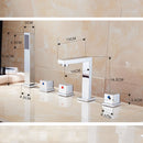 Chrome Finished Bathtub Shower & Tap Set by Lavishway | Bathtub Faucets-49668