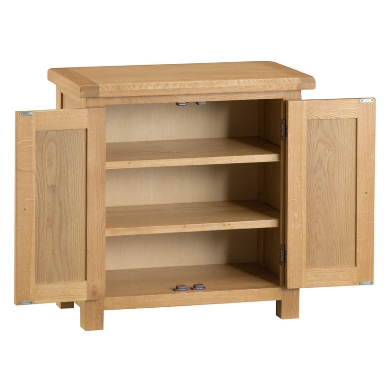 Chunky Oak Solid Wood 2 Doors Cupboard by Lavishway | Cupboards & Cabinets-32496