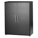 Prima Black Woodgrain 2 Doors Cabinet by Lavishway | Filing Cabinets-29049