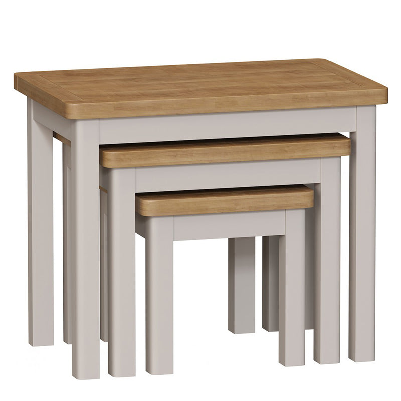 Rutland Dove Grey Nest of 3 Tables by Lavishway | Nest of Tables-31461