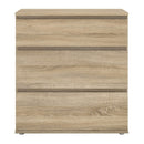 Nova Oak Finish Chest Of 3 Drawers by Lavishway | Chest Of Drawers-30135