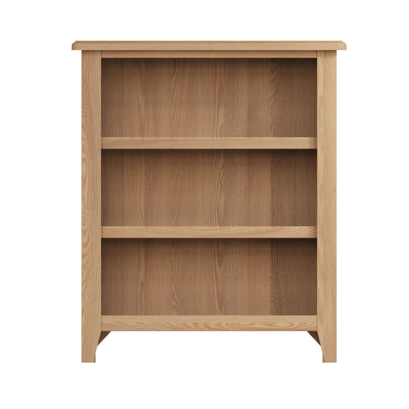 Guildford Solid Oak Small Wide Bookcase by Lavishway | Book Shelves and Cabinets-31927