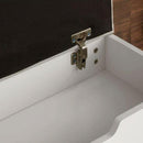 Shoe Storage Wooden Bench in White by Lavishway | Shoe Cabinets-38917