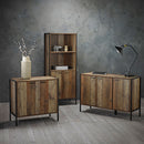 Hoxton Industrial Wooden 3 Doors Sideboard by Lavishway | Sideboards-35283