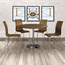 Soho Walnut Veneer Finish Dining Set by Lavishway | Dining Table Set-30935