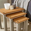 Corona Pine Grey Living Room Furniture by Lavishway | Coffee Tables-43025