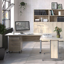 Prima Oak 2 Doors Bookcase With 4 Shelves by Lavishway | Book Shelves and Cabinets-29220