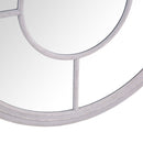 Window Circular Grey Wall Mirror by Lavishway | Wall Mirrors-36130