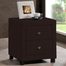 Chelsea Leather 2 Drawers Bedside Cabinet by Lavishway | Bedside Tables-27007