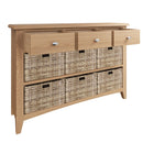 Guildford Solid Oak 3 Drawers Cabinet by Lavishway | Hallway Cabinets-32052