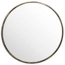 Antique Brass Large Narrow Edged Mirror by Lavishway | Wall Mirrors-40149