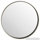 Large Bronze Narrow Edged Round Wall Mirror by Lavishway | Wall Mirrors-40137