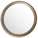 Large Hammered Round Shape Wall Mirror by Lavishway | Bedroom Mirrors-40146