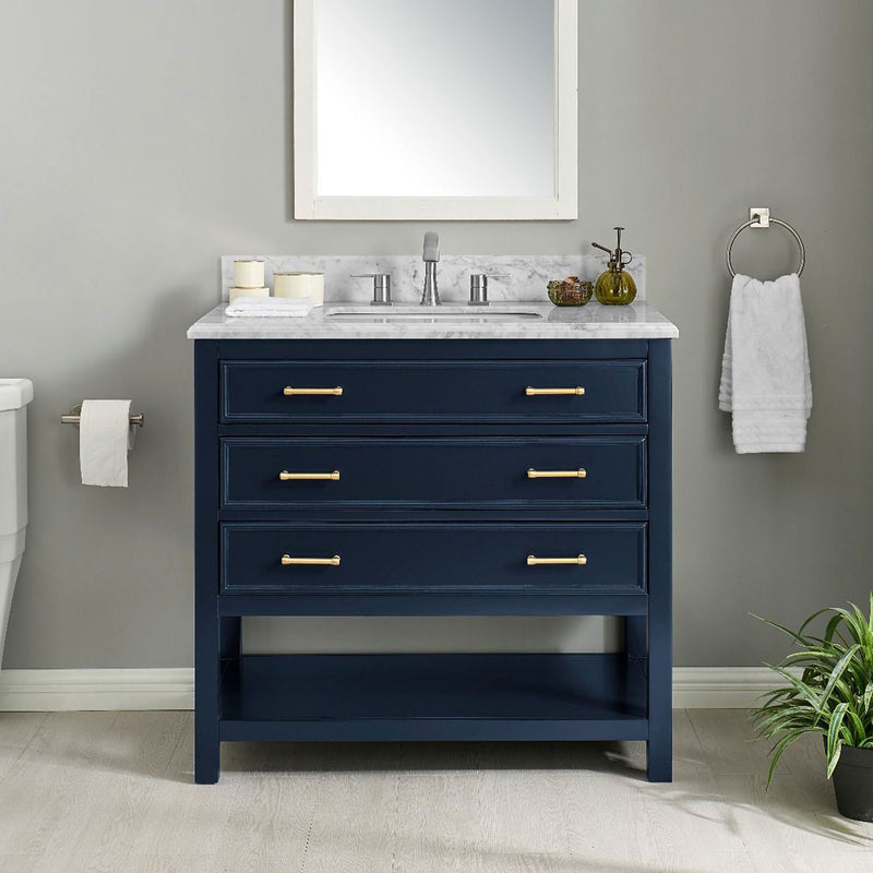 3 Drawers Marble Top Vanity Unit by Lavishway | Cupboards & Cabinets-26102