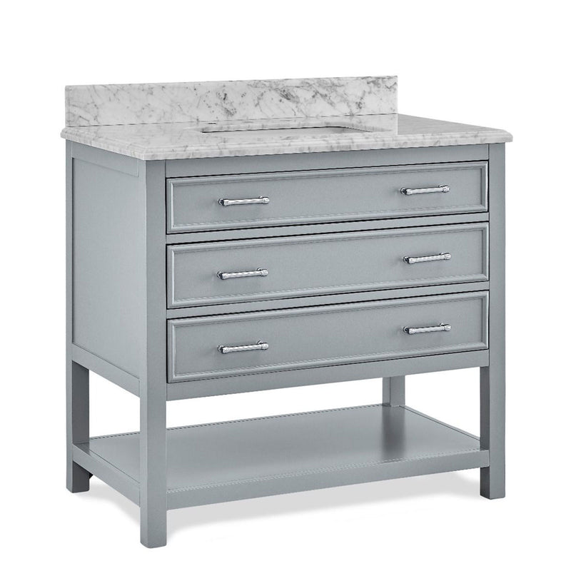 3 Drawers Marble Top Vanity Unit by Lavishway | Cupboards & Cabinets-26109