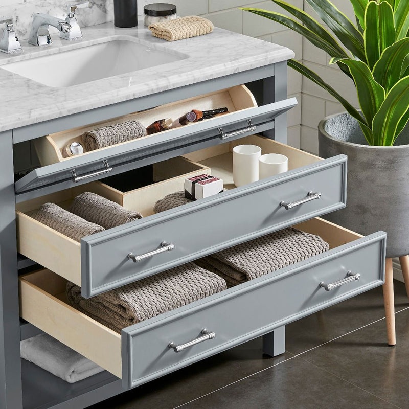 3 Drawers Marble Top Vanity Unit by Lavishway | Cupboards & Cabinets-26111