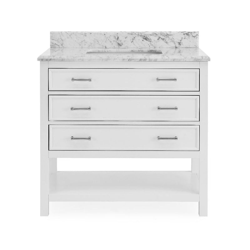 3 Drawers Marble Top Vanity Unit by Lavishway | Cupboards & Cabinets-26116