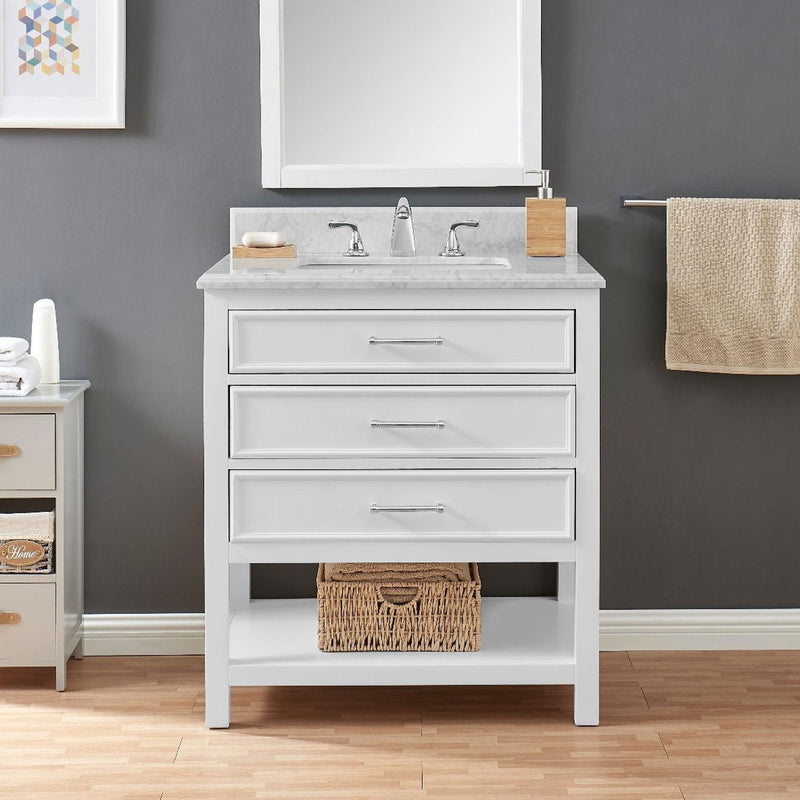 Wooden 3 Drawers Single Vanity Unit by Lavishway | Cupboards & Cabinets-23411