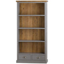 Byland 2 Drawer Bookcase In Grey by Lavishway | Bookcases & Shelves-40076