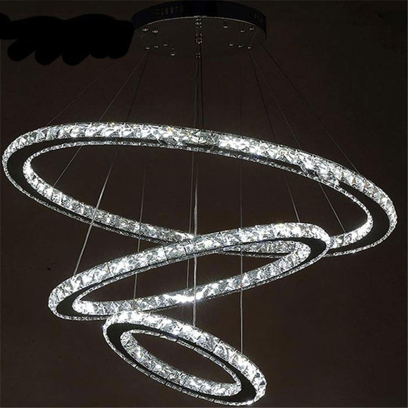 Modern Lustre Crystal LED Pendant Light by Lavishway | Pendant Lighting-50453
