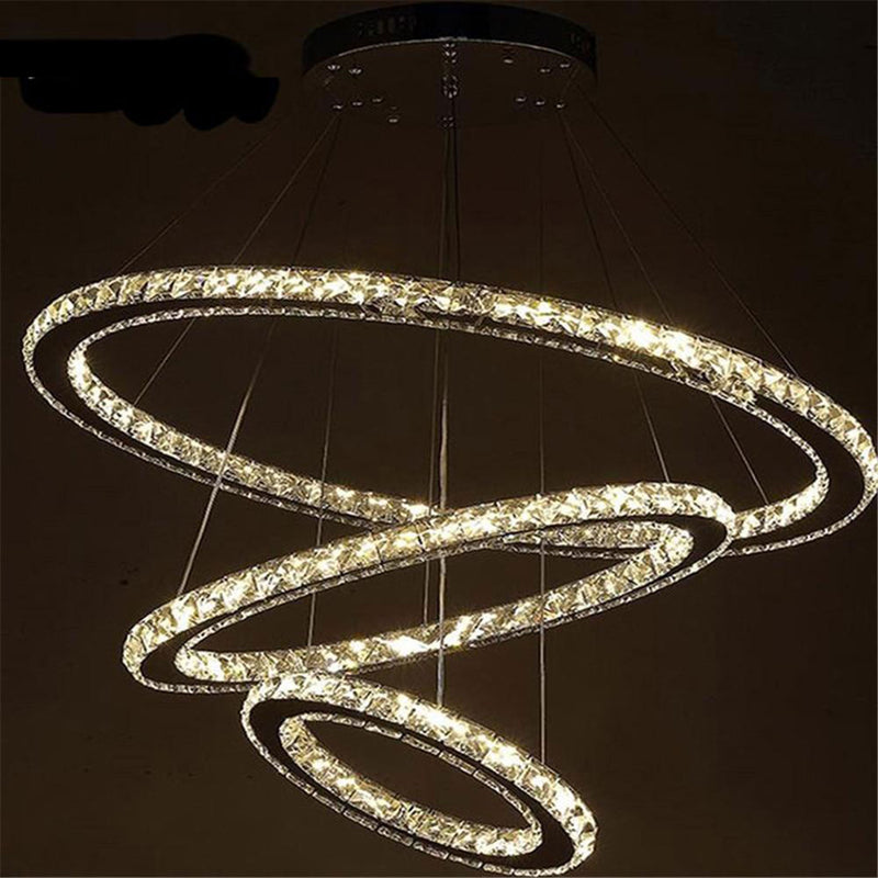 Modern Lustre Crystal LED Pendant Light by Lavishway | Pendant Lighting-50452