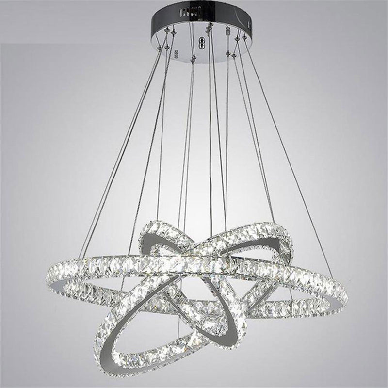 Modern Lustre Crystal LED Pendant Light by Lavishway | Pendant Lighting-50454