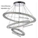 Modern Lustre Crystal LED Pendant Light by Lavishway | Pendant Lighting-50457