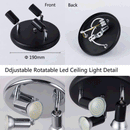 3 Rotatable Surface Mounted LED Ceiling Light by Lavishway | LED Lights-50499