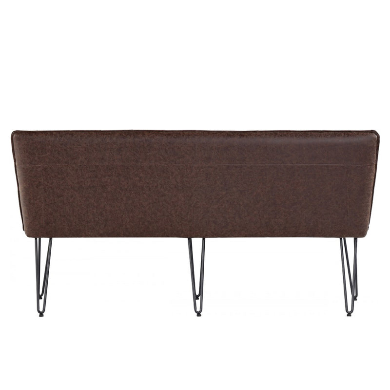 Industrial Studded Back Leather Dining Bench by Lavishway | Dining Benches-31484