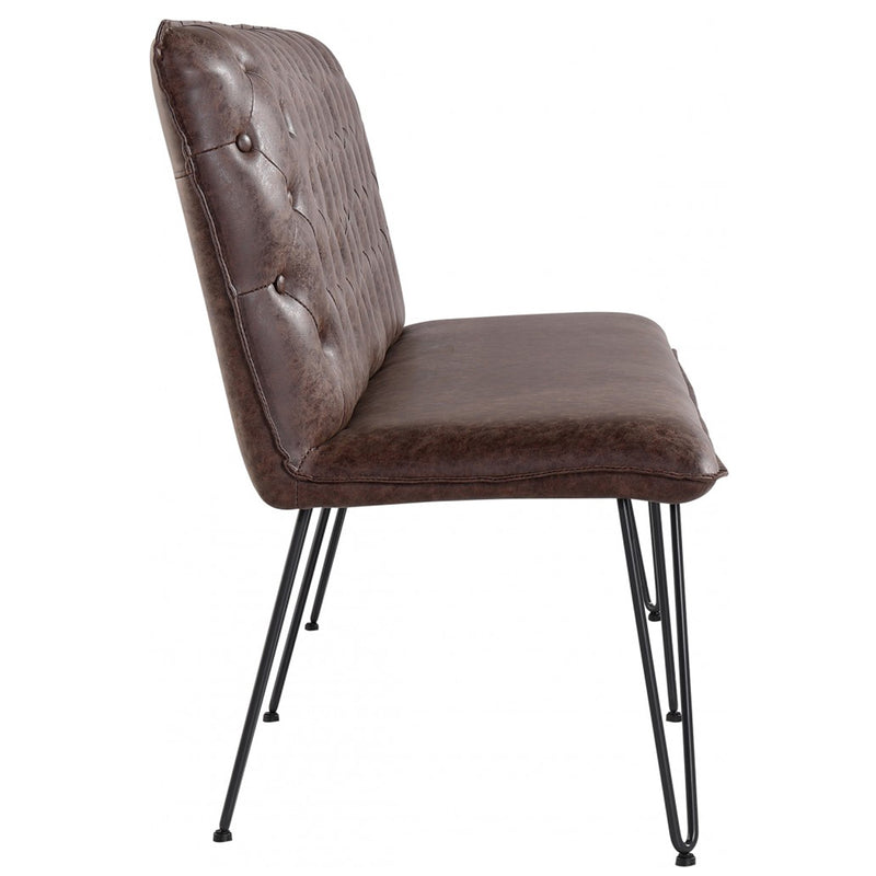 Industrial Studded Back Leather Dining Bench by Lavishway | Dining Benches-31483