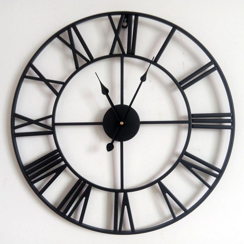 Retro Metal Art Hollow Modern Wall Clock by Lavishway | Wall Clocks-38401