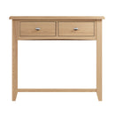 Guildford Solid Oak Console Table by Lavishway | Hallway Console Table-36656