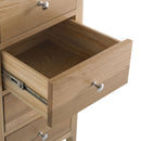 Nordic Oak 4 Drawers Narrow Chest by Lavishway | Chest Of Drawers-32334