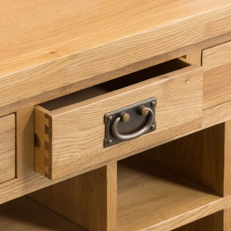 Chunky Oak 2 Cabinets Monks Bench by Lavishway | Benches & Storage Benches-32504