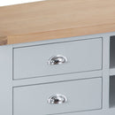 Tattershall Oak Top Large TV Unit in Grey by Lavishway | TV Units Cabinets-34966