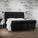Isabella Crushed Velvet Double Bed by Lavishway | Velvet Bed-35551
