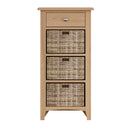 Guildford Solid Oak 1 Drawer Unit Cabinet by Lavishway | Hallway Cabinets-36647